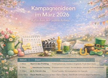 Kampagnenideen im März 2026 – Frühling, Fokus und Frische Ideen