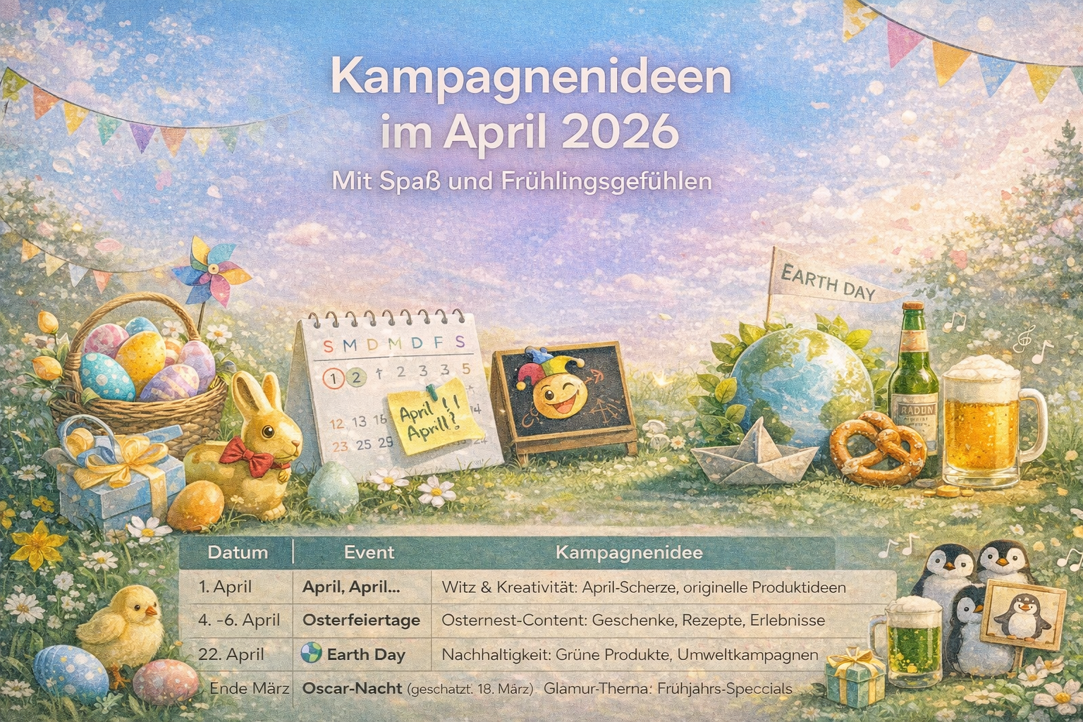 Kampagnenideen im April 2026 – Frühling in voller Blüte
