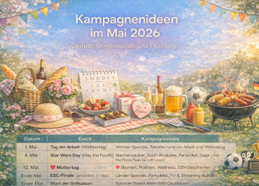 Kampagnenideen im Mai 2026 – Von Muttertag bis EM-Vorfreude